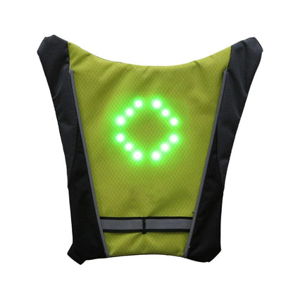 Gilet de Cyclisme avec Signal LED Sans Fil pour une Visibilité Optimale