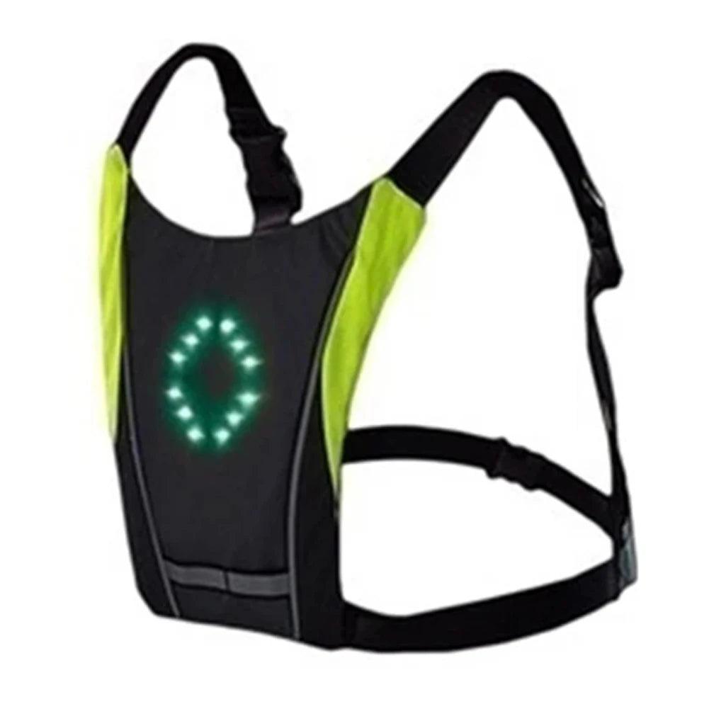 Gilet de Cyclisme avec Signal LED Sans Fil pour une Visibilité Optimale