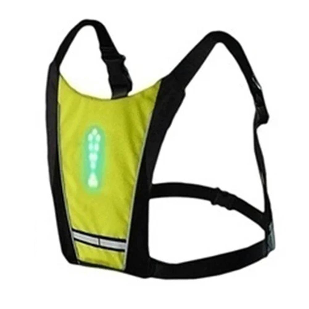 Gilet de Cyclisme avec Signal LED Sans Fil pour une Visibilité Optimale