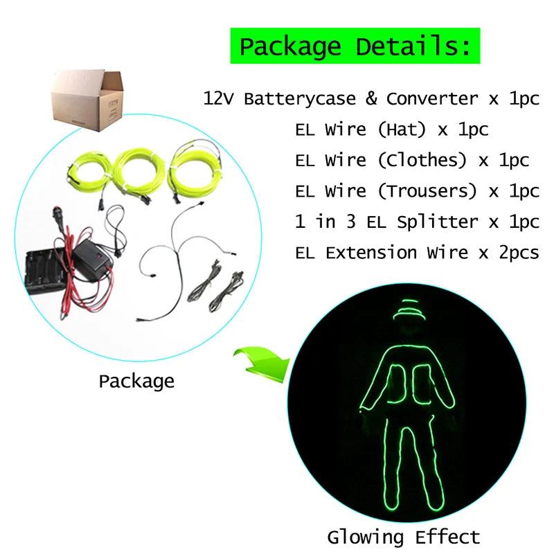 Kit de création de vêtements lumineux avec technologie EL