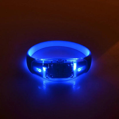 Bracelet Lumineux LED à Contrôle Vocal pour Boîte de Nuit et Fêtes