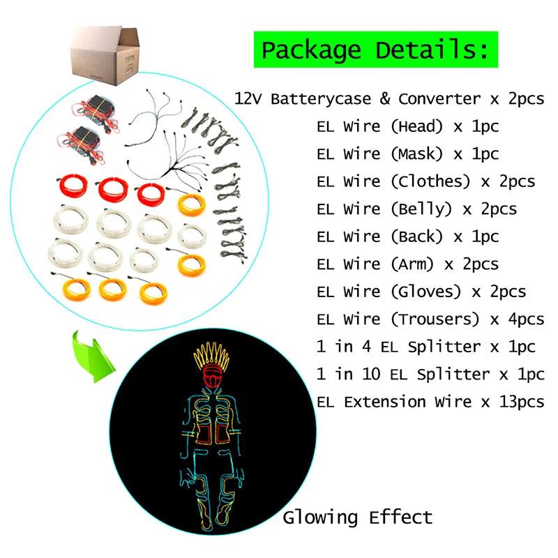 Kit de création de vêtements lumineux avec technologie EL