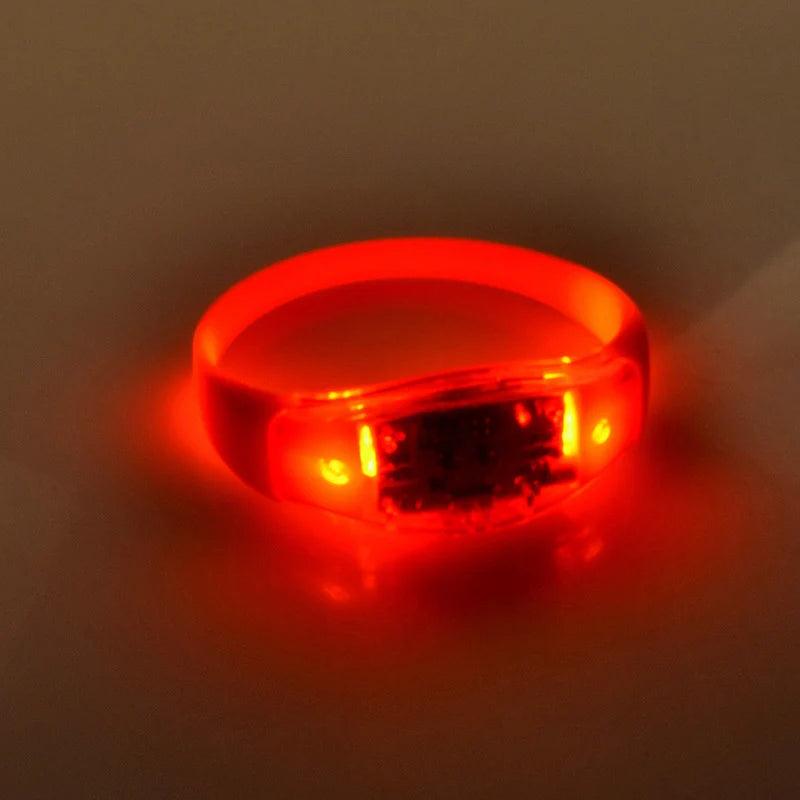 Bracelet Lumineux LED à Contrôle Vocal pour Boîte de Nuit et Fêtes - Variante