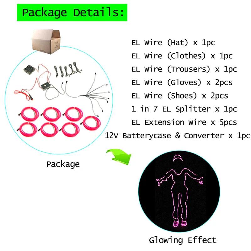 Kit de création de vêtements lumineux avec technologie EL