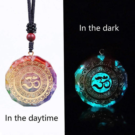 Collier Sri Yantra Lumineux pour Méditation et Développement Spirituel