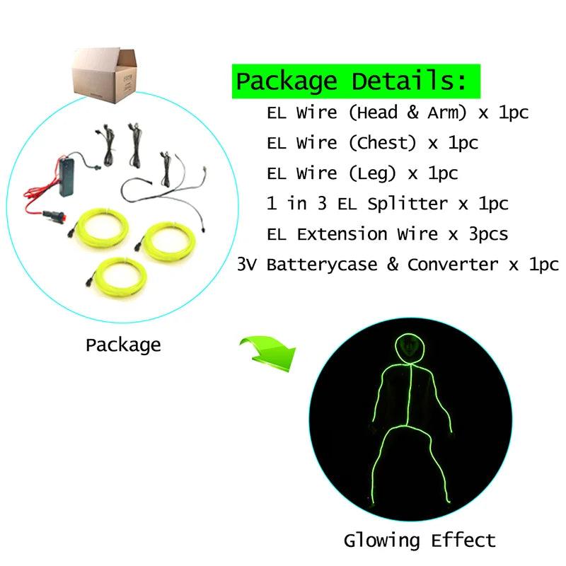 Kit de création de vêtements lumineux avec technologie EL