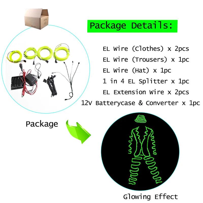 Kit de création de vêtements lumineux avec technologie EL