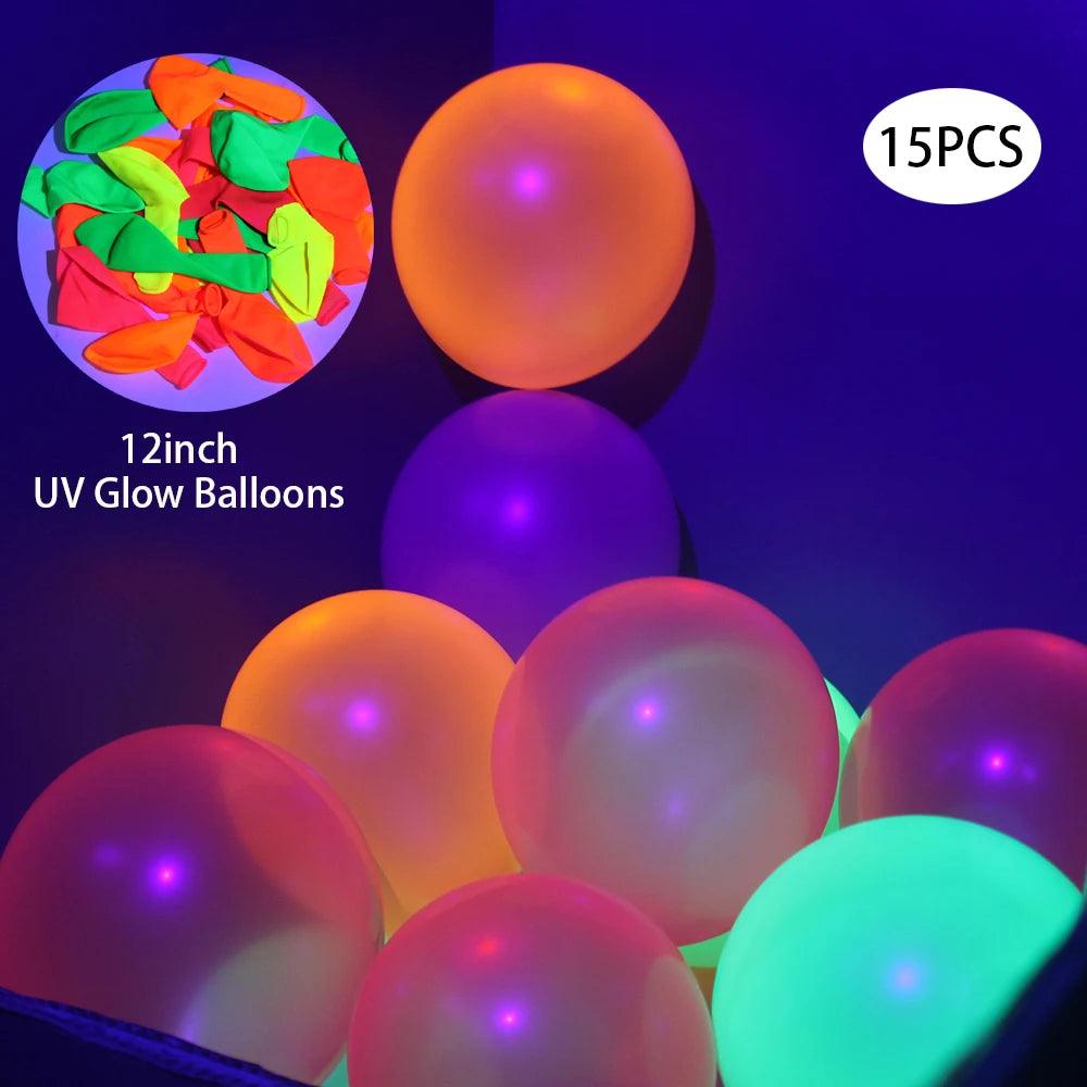 Pack d'Accessoires Fluorescents et Phosphorescents pour Fêtes et Événements - Variante