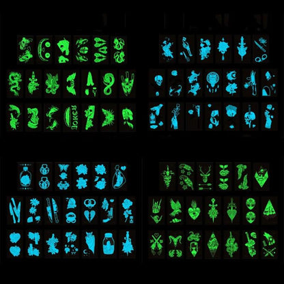 Tatouages Temporaires Fluorescents de MicroJoy pour une Mode Fluo Lumineuse