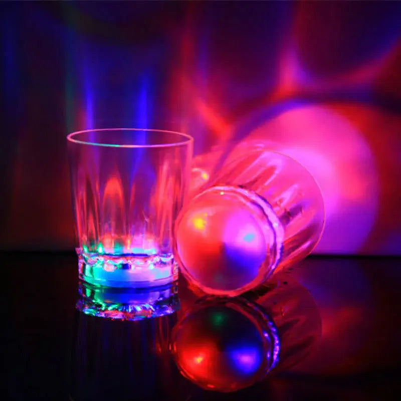 Verres Lumineux en Acrylique avec Lampe LED Colorée