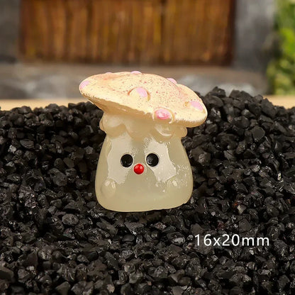 Mini champignons en résine pour décoration de maison ou jardin féerique - Paquet de 6 - Variante