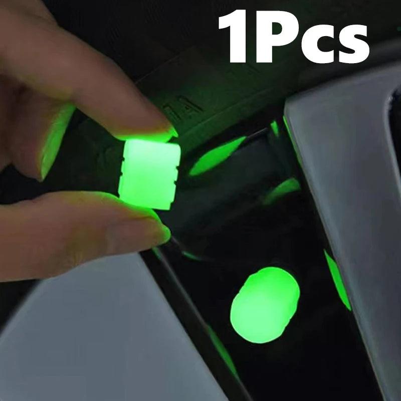 Capuchons de Valve Lumineux en Plastique ABS pour Sécurité Nocturne et Mode Fluo - Variante