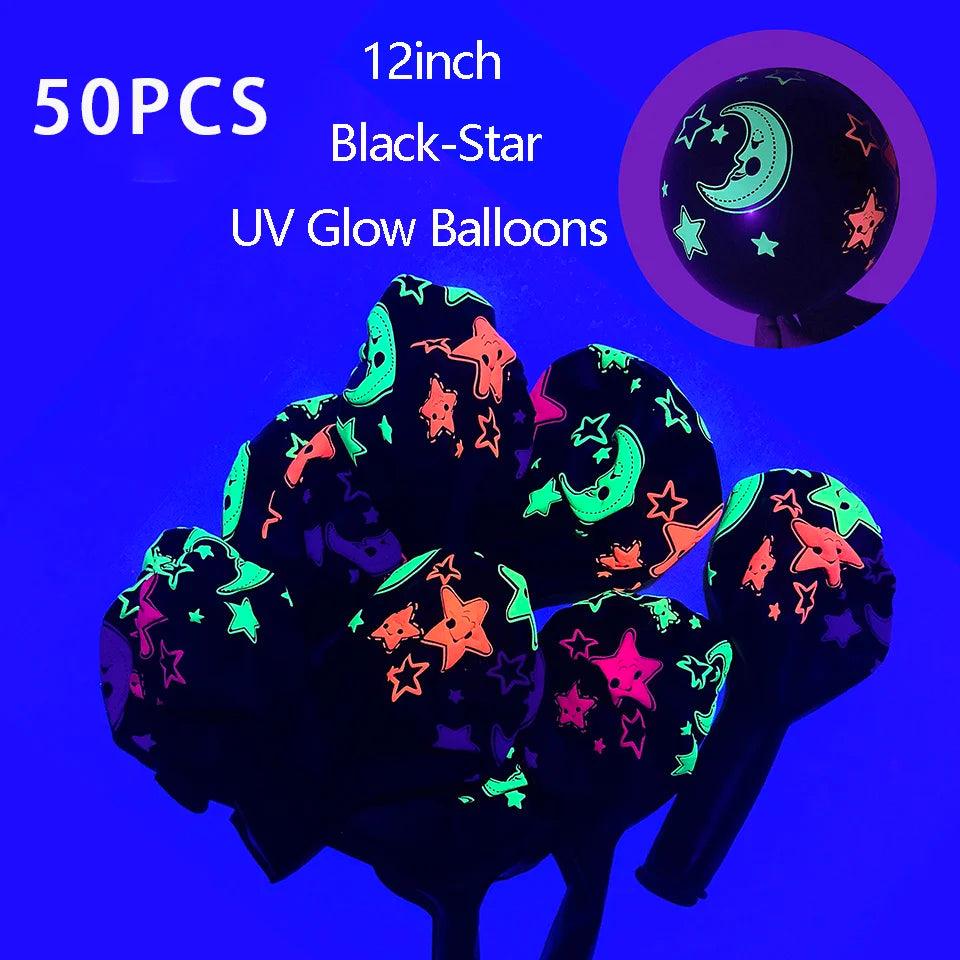 Ballons Réactifs UV pour Fêtes Fluorescentes - Variante