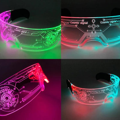 Lunettes Lumineuses LED - Accessoire de Fête Parfait