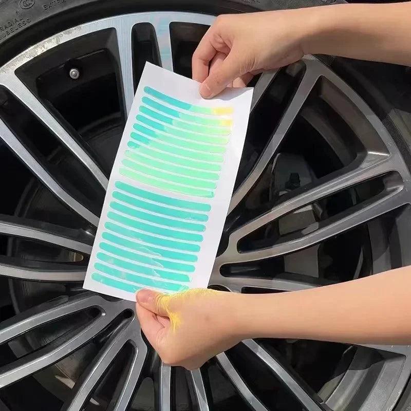 Autocollant Réfléchissant pour Voiture Équilibrée - Sécurité et Décoration Lumineuse