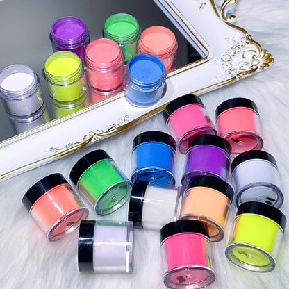 Poudre phosphorescente pour ongles - Pour une manucure lumineuse et colorée