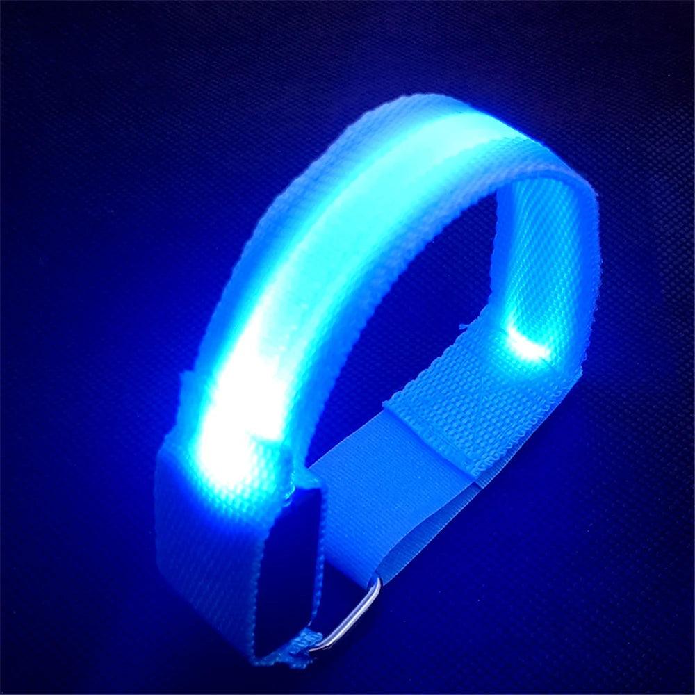 Bracelet de Course Lumineux LED à Charge USB avec Bande Réfléchissante - Variante