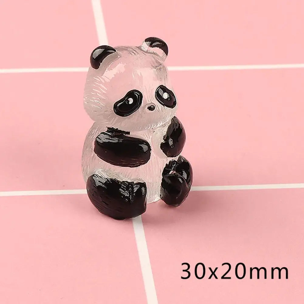 Pandas Lumineux en Résine - Accessoires de Décoration Lumineuse