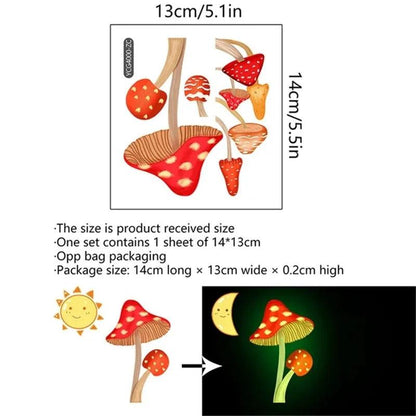 Autocollants Muraux Fluorescents en Forme de Tortue de Mer - Variante