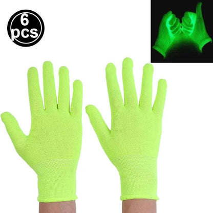 Gants Fluorescents pour un Style Lumineux et Coloré - Variante