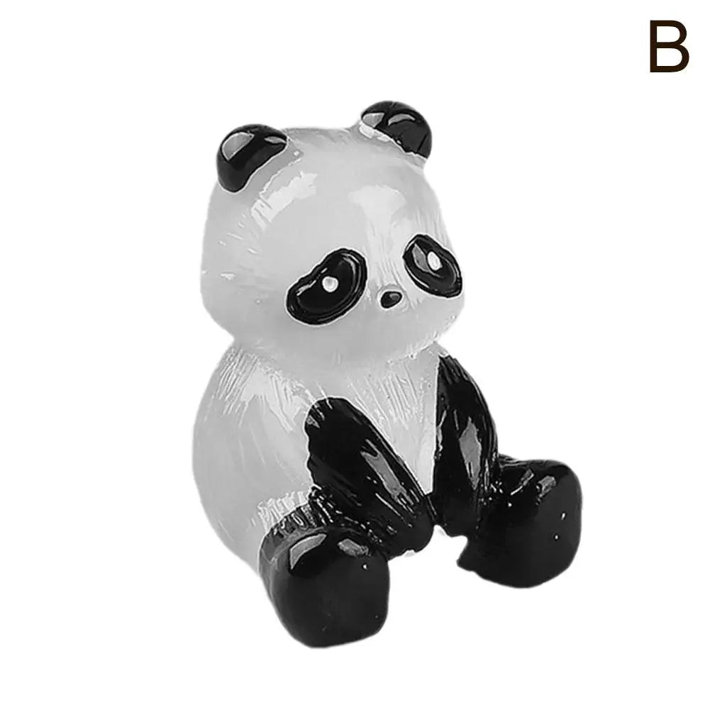 Pandas Lumineux en Résine - Accessoires de Décoration Lumineuse