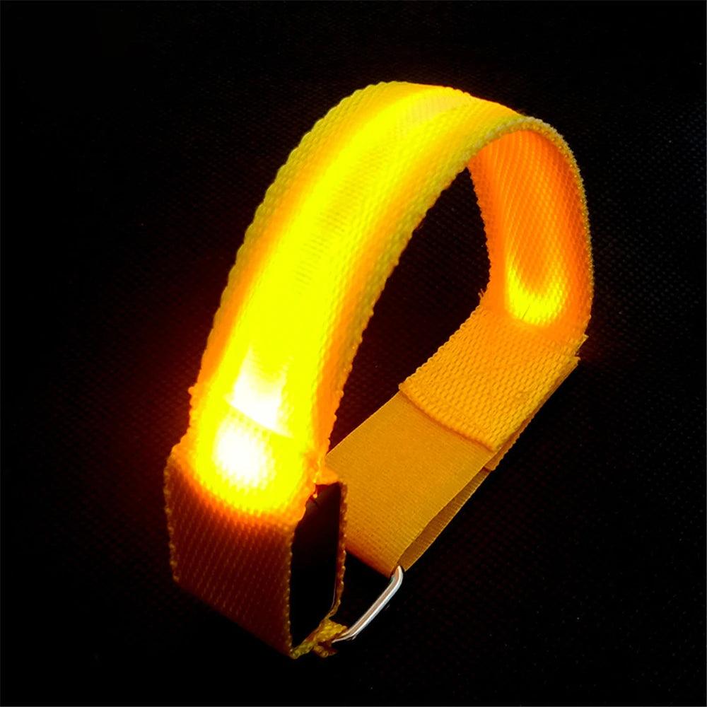 Bracelet de Course Lumineux LED à Charge USB avec Bande Réfléchissante - Variante