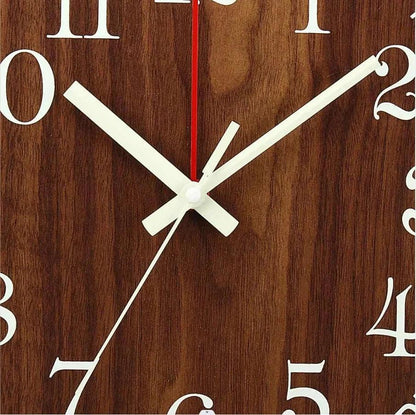 Horloge Murale en Bois avec Chiffres Lumineux - Idéale pour la Décoration Intérieure