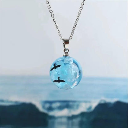 Collier en Alliage de Zinc avec Pendentif en Forme de Lune