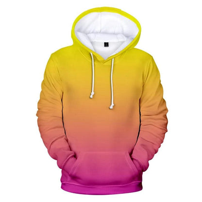 Sweat à Capuche Vert Fluo à Impression 3D