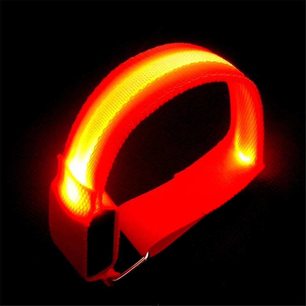 Bracelet de Course Lumineux LED à Charge USB avec Bande Réfléchissante - Variante