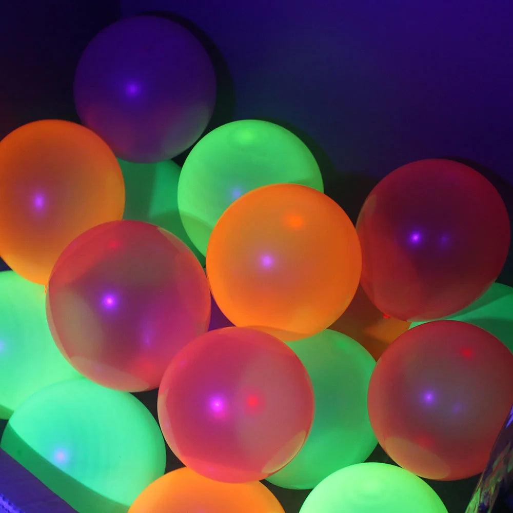 Ballons Réactifs UV pour Fêtes Fluorescentes