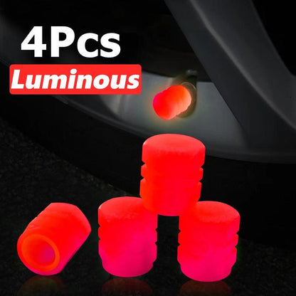 Capuchons de Valve Lumineux en Plastique ABS pour Sécurité Nocturne et Mode Fluo - Variante