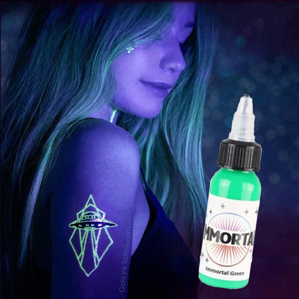 Encre de Tatouage Fluorescente Professionnelle FLAGWELL - Illuminez Vos Tatouages