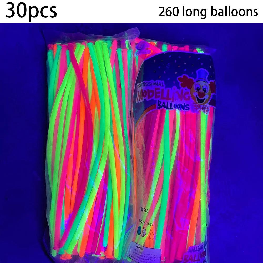 Ballons Lumineux UV Black Light Reactive de AADECORZZ - Pack de 30 - Variante