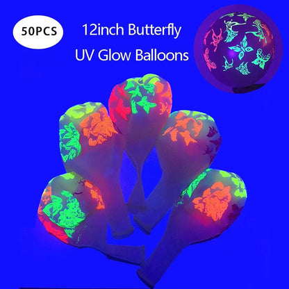 Ballons Réactifs UV pour Fêtes Fluorescentes - Variante