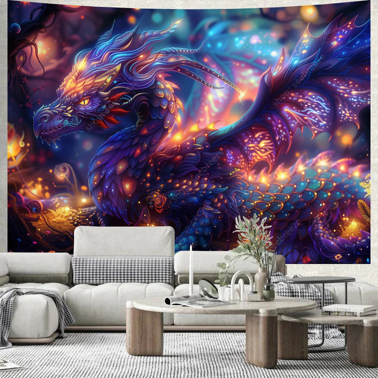 Tapisserie en Polyester 100% avec Impression HD pour Décoration Intérieure et Extérieure