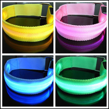 Bracelet de Course Lumineux LED à Charge USB avec Bande Réfléchissante