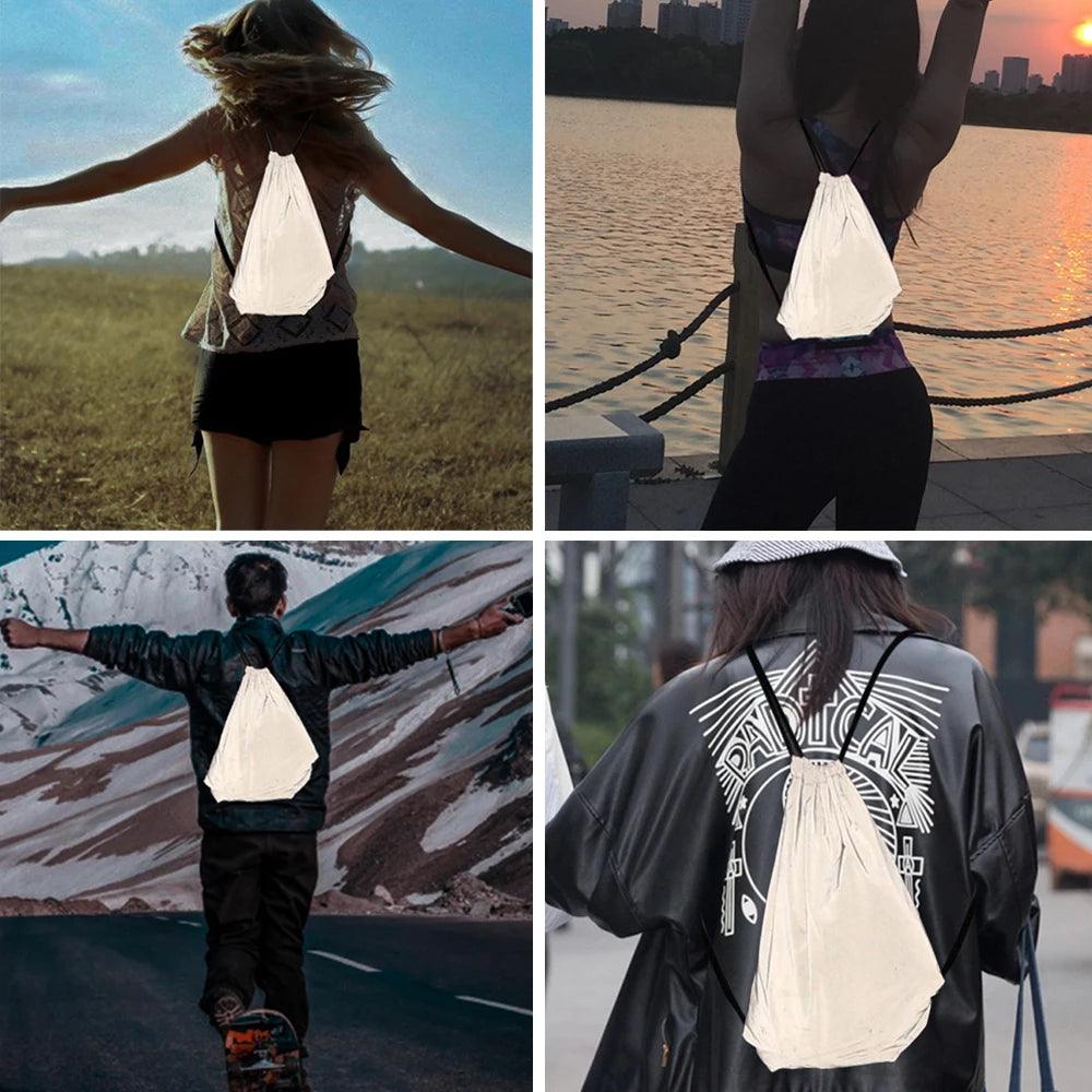 Sac Réfléchissant en Polyester - Accessoire de Mode Lumineux pour une Visibilité Nocturne Accrue