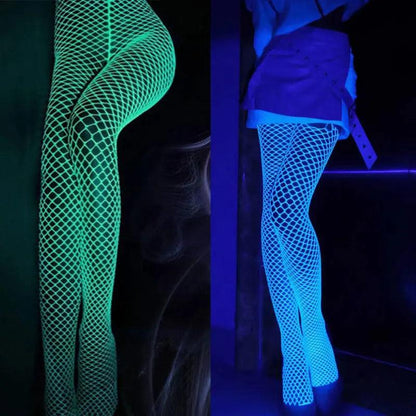 Bas en polyester pour femmes - Mode Fluo et Sécurité Nocturne