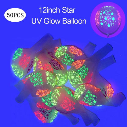 Ballons Réactifs UV pour Fêtes Fluorescentes - Variante