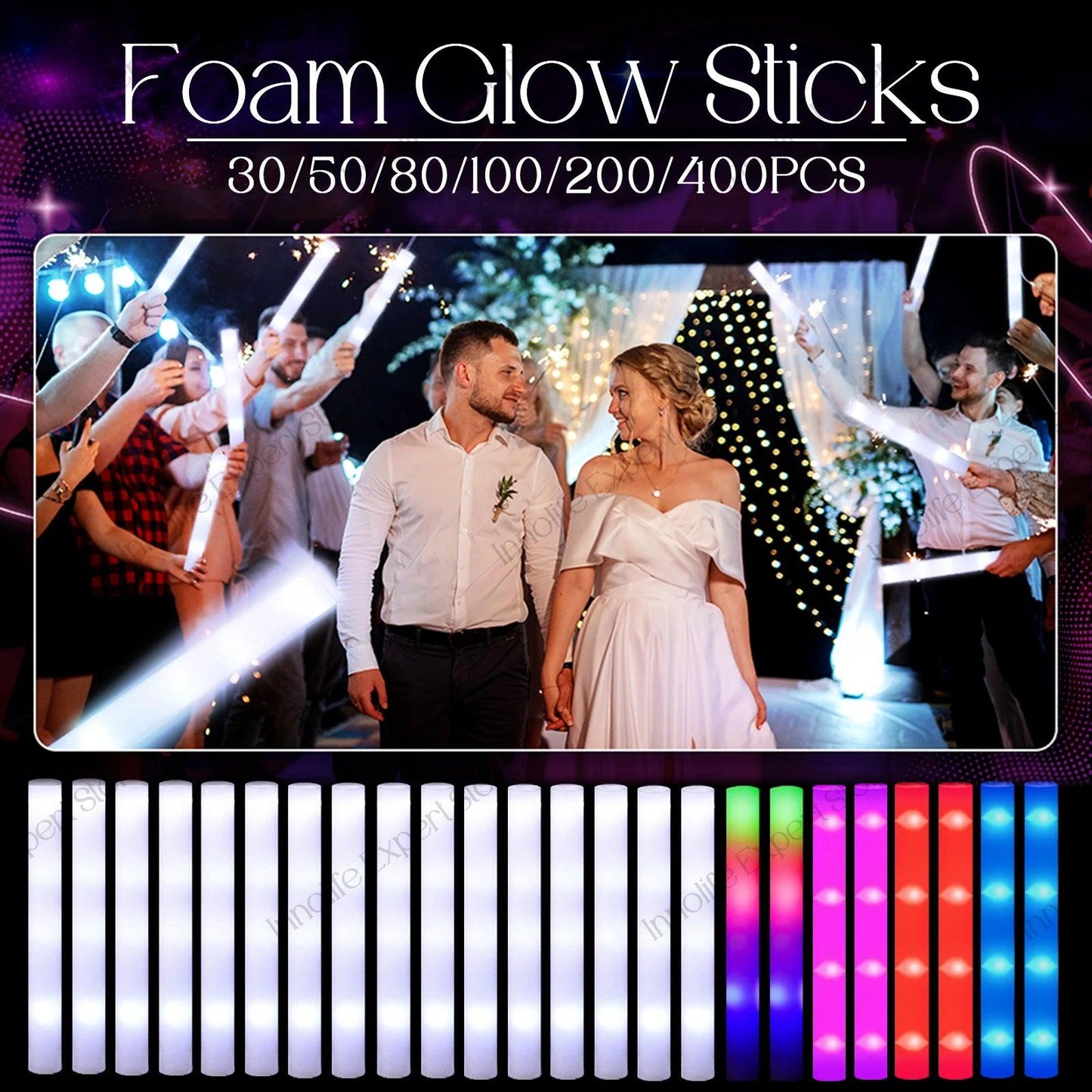 Bâtons Lumineux LED pour Fêtes et Événements