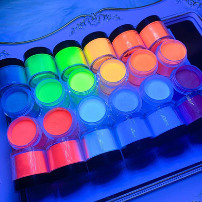 Poudre phosphorescente pour ongles - Pour une manucure lumineuse et colorée