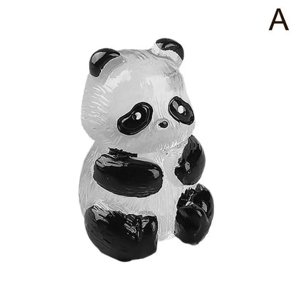 Pandas Lumineux en Résine - Accessoires de Décoration Lumineuse