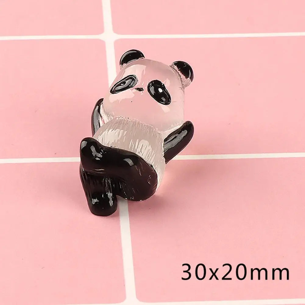 Pandas Lumineux en Résine - Accessoires de Décoration Lumineuse