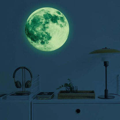 Autocollants Muraux Lumineux Lune et Étoiles - Décoration Phosphorescente pour Chambre d'Enfant