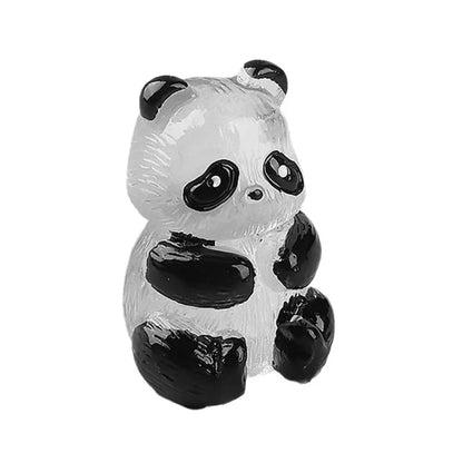 Pandas Lumineux en Résine - Accessoires de Décoration Lumineuse