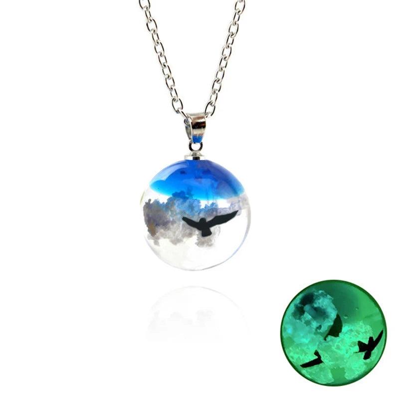 Collier en Alliage de Zinc avec Pendentif en Forme de Lune - Variante