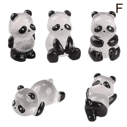 Pandas Lumineux en Résine - Accessoires de Décoration Lumineuse - Variante