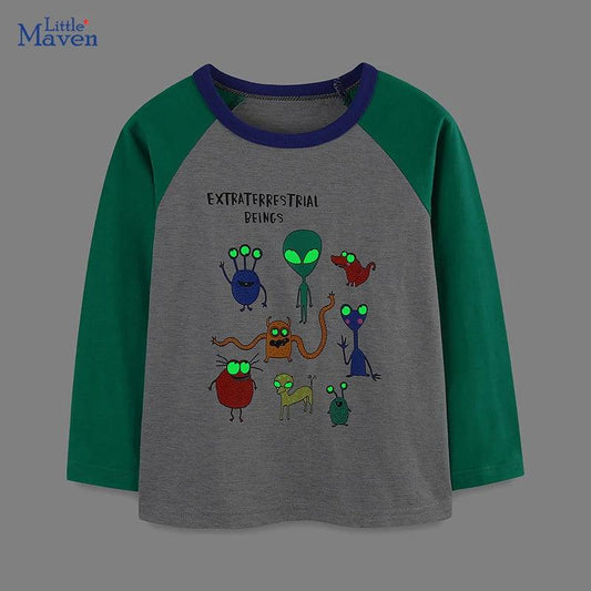 Tee-Shirt à Motif Dessin Animé pour Enfants Little Maven - 2Y à 7Y