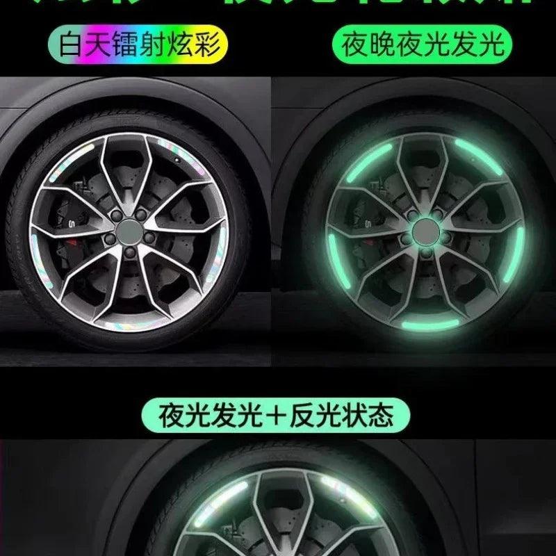 Autocollant Réfléchissant pour Voiture Équilibrée - Sécurité et Décoration Lumineuse